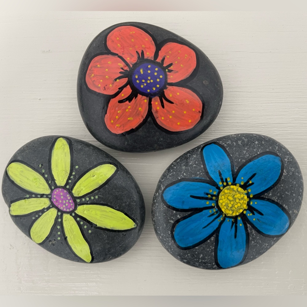 Hand Painted Rock Art